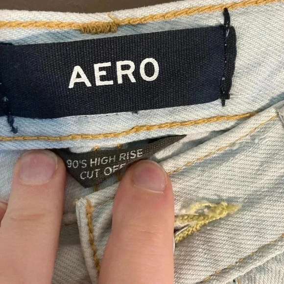 NWT Aero 90’s  high rise cut off jeans shorts - Picture 4 of 6
